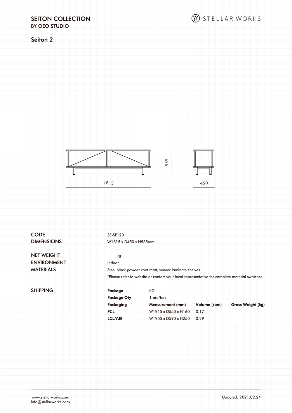 Seiton Cabinet High – Stellar Works